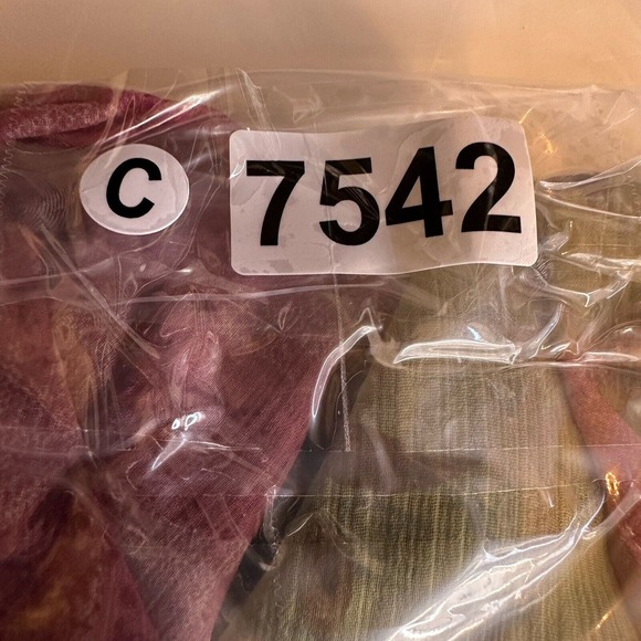 Azura Kimono Blouse Womens One Size Green Pink Floral Pullover Chiffon Cover Up - Picture 9 of 9